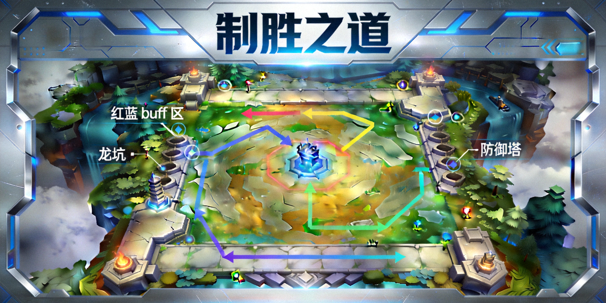 电竞战术分析《制胜之道》专题封面 - 比赛地图与战术路线图解